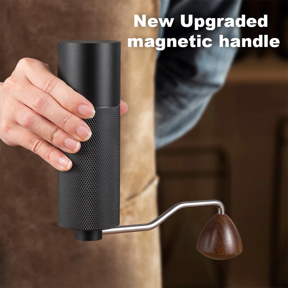 BrewMate Manual Coffee Grinder - Stainless Steel Conical Burr Hand Grinder