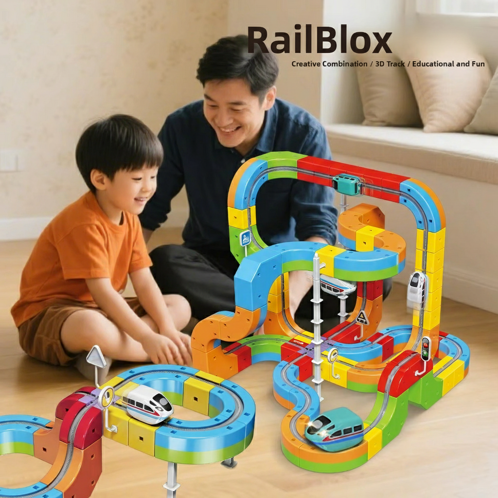 RailBlox Cube High Speed Train Set