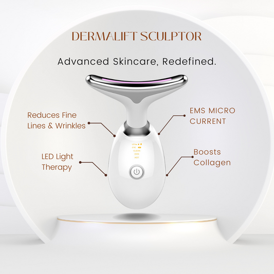 DermaLift Sculptor – EMS Microcurrent LED Face & Neck Lifting Massager - PulseParadise