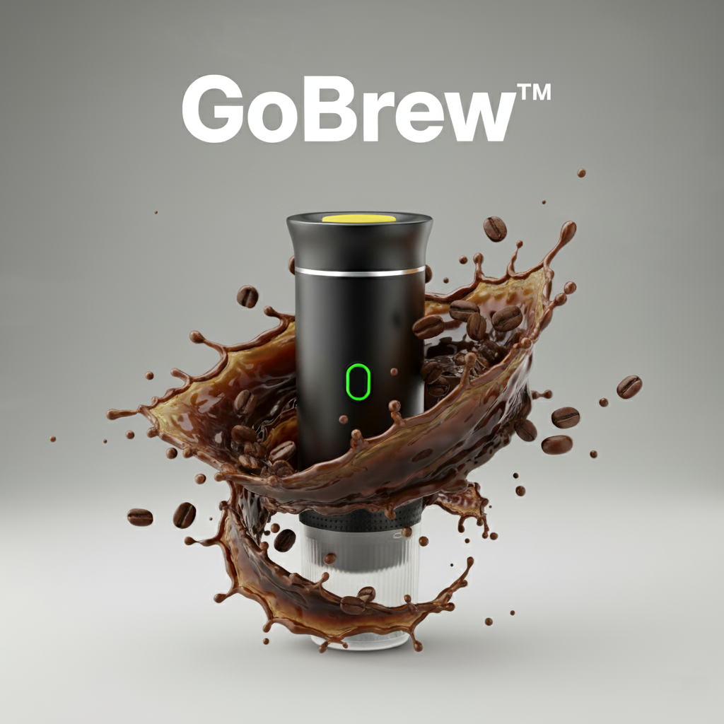 GoBrew™ Portable Espresso Machine - 3-in-1 Travel Coffee Maker | Wireless & Compact