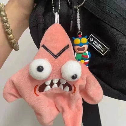 Grumpy Star Spin Keychain - PulseParadise