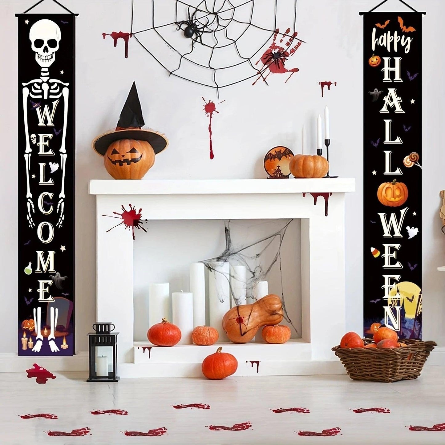 PumpkinScream Curtain Halloween Hanging Door - PulseParadise