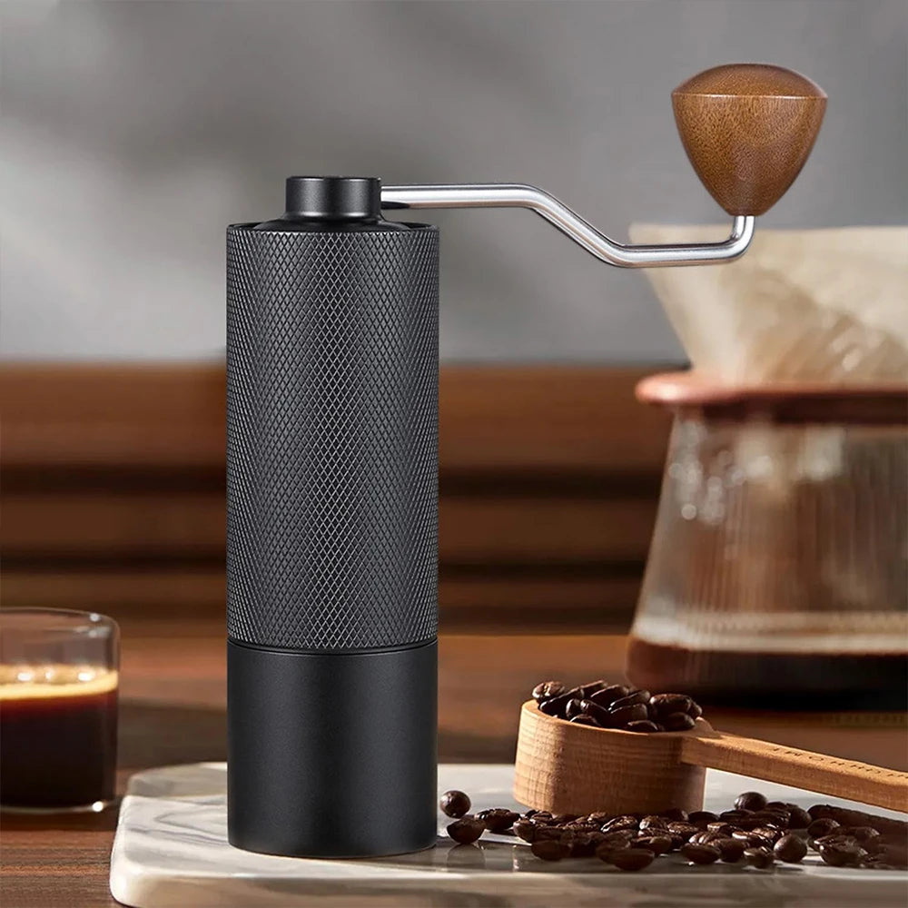 BrewMate Manual Coffee Grinder - Stainless Steel Conical Burr Hand Grinder