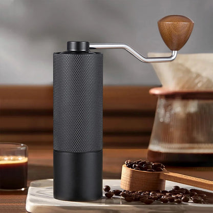 BrewMate Manual Coffee Grinder - Stainless Steel Conical Burr Hand Grinder