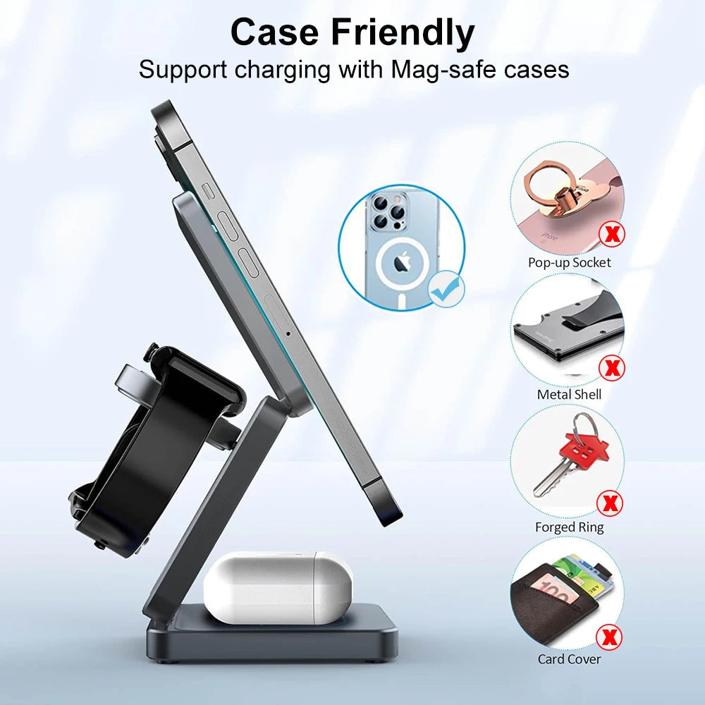 TrioCharge Pro-Wireless Charger 3 in 1 - PulseParadise