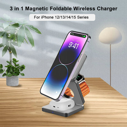 TrioCharge Pro-Wireless Charger 3 in 1 - PulseParadise