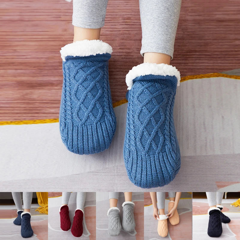 WarmFeet Fuzzy Slippers Thermal Unisex Slipper Socks - PulseParadise