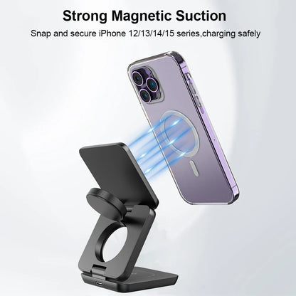 TrioCharge Pro-Wireless Charger 3 in 1 - PulseParadise