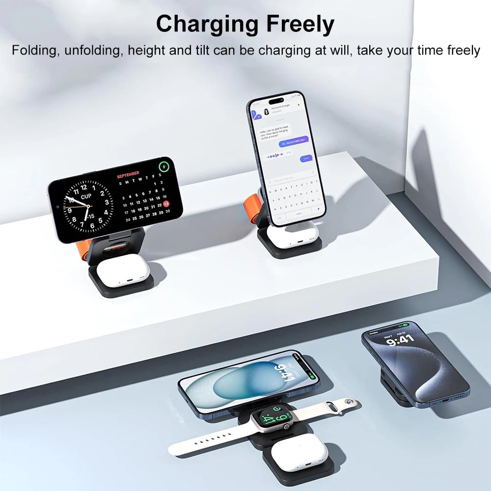 TrioCharge Pro-Wireless Charger 3 in 1 - PulseParadise