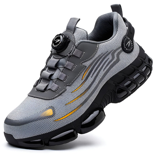 SteelStep Safety Shoes With Rotating Button - PulseParadise