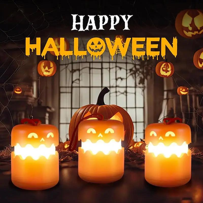 Spooky Pumpkin Lantern - LED Halloween Decor - PulseParadise