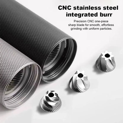 BrewMate Manual Coffee Grinder - Stainless Steel Conical Burr Hand Grinder