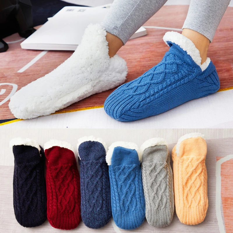 WarmFeet Fuzzy Slippers Thermal Unisex Slipper Socks - PulseParadise